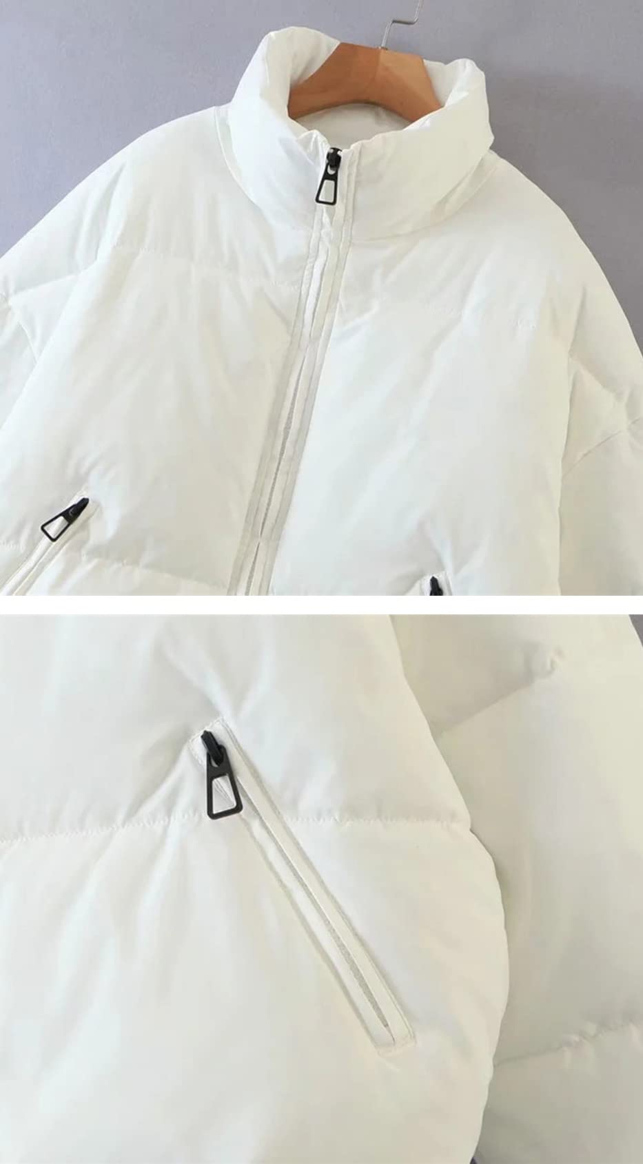 Gihuo Women's Winter Cropped Puffer Jacket - Short Quilted Warm Coat for Cold Weather | Perfect for Casual Outfits, Daily Commute & Outdoor Activities