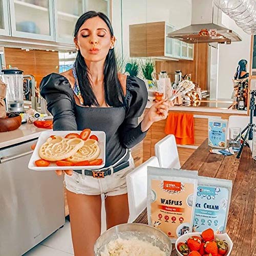 Sugar Free Waffle & Pancake Mix by Newa Nutrition – Just Add Water, Keto & Diabetic Friendly – Perfect for Low-Carb Breakfast, Healthy Snacks & Gluten-Free Baking