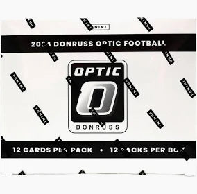 2024 Panini Donruss Optic Football Jumbo Value 12 Pack Box - Premium Trading Cards for Collectors & Fantasy Sports Fans - Perfect for Gifts, Investments & Game Day Excitement
