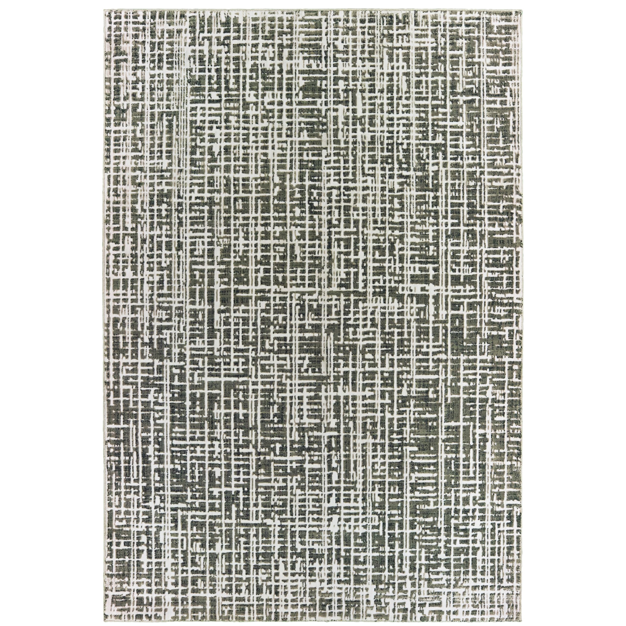 Bowen Soft Plush Area Rug 2066W - Non-Slip Comfortable Living Room Rug for Bedroom, Dorm & Home Decor