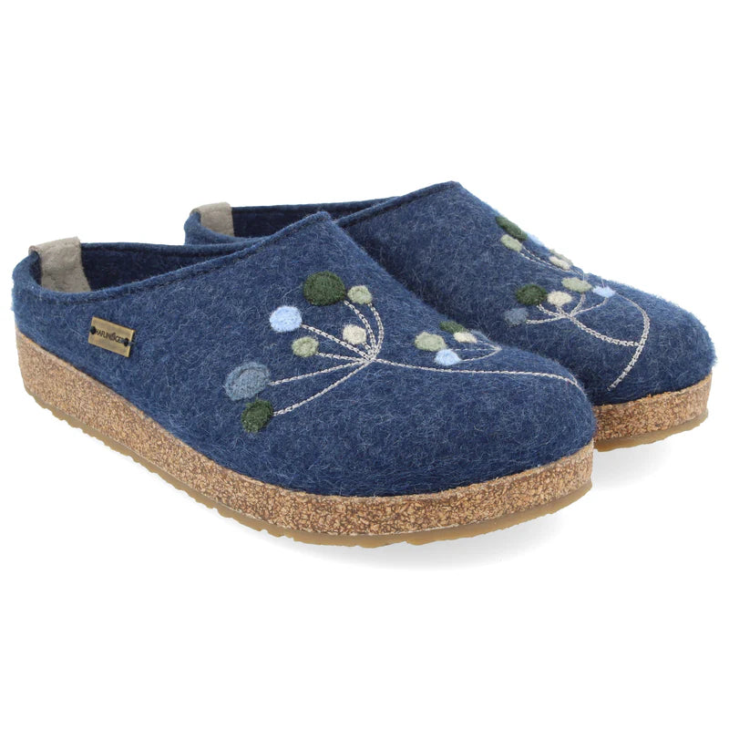 Haflinger Grizzly Amaya Slippers for Women - Cozy Wool House Shoes with Arch Support - Perfect for Indoor Comfort, Relaxation & Cold Weather