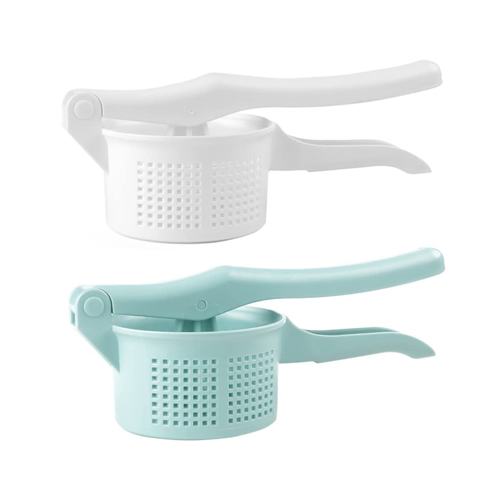 Premium Stainless Steel Potato Masher - Heavy Duty Handheld Potato Ricer & Presser for Smooth Mashed Potatoes - Perfect for Kitchens, Restaurants, and Home Cooking