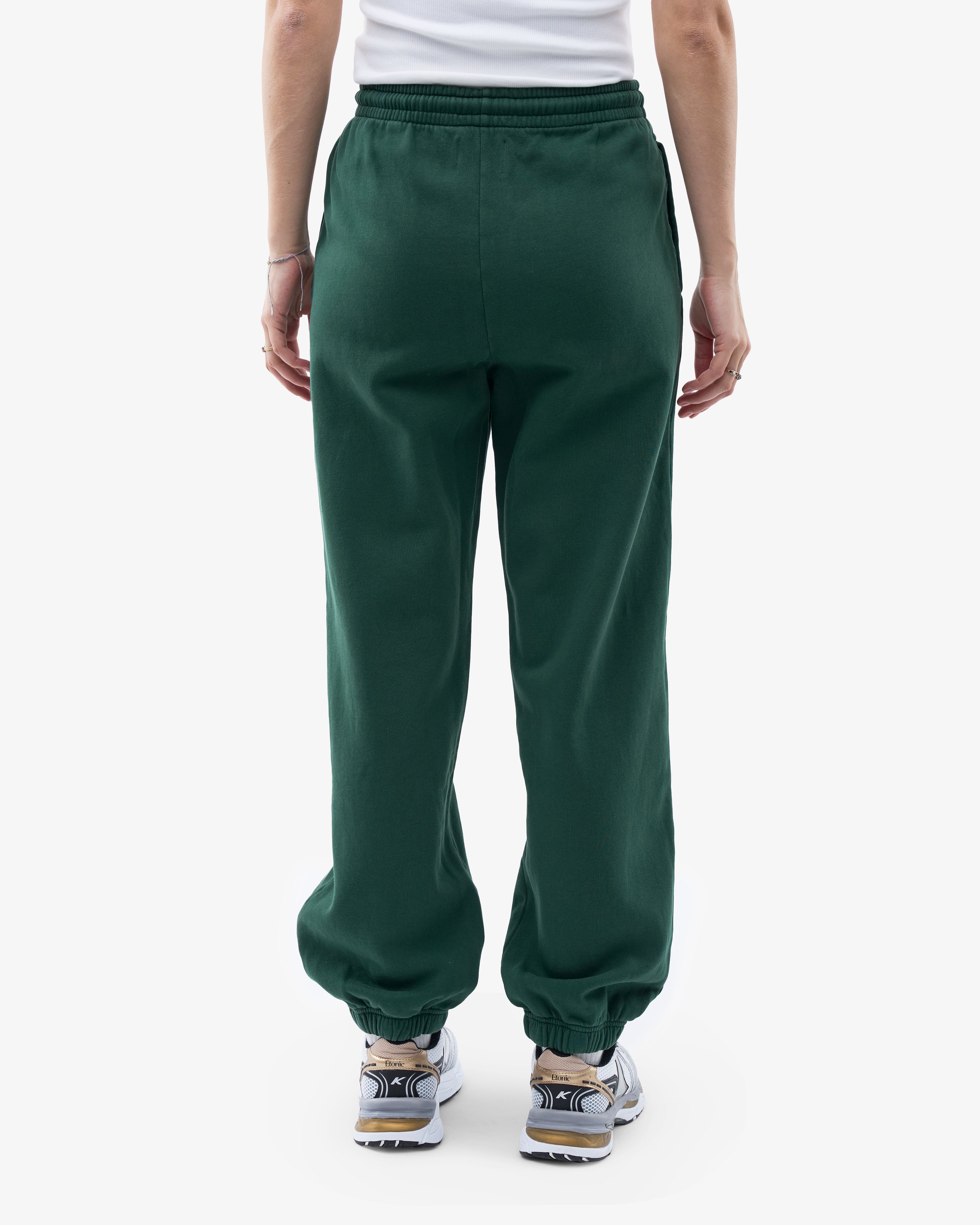 Organic Relaxed Sweatpants for Women - Soft & Comfortable Emerald Green Joggers - Perfect for Yoga, Lounge & Casual Wear