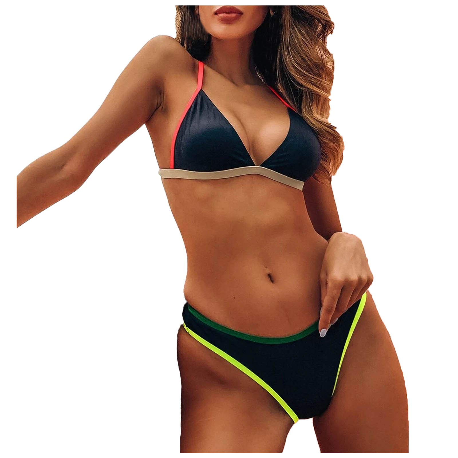 Sexy Two-Piece Bikini Set for Women - Floral Print Swimwear, High Waist Bathing Suit with Shorts - Perfect for Beach Vacation, Pool Party & Summer Getaways