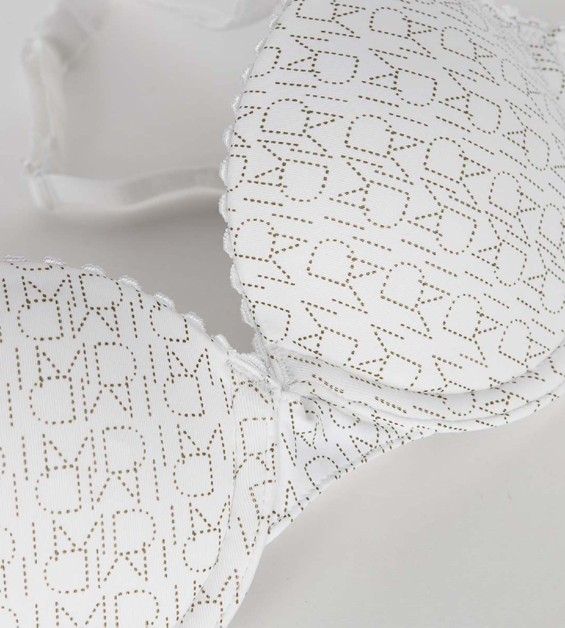 Dim Touch White Logo Print Underwire Bra for Girls - Comfortable Support for School, Sports & Everyday Wear