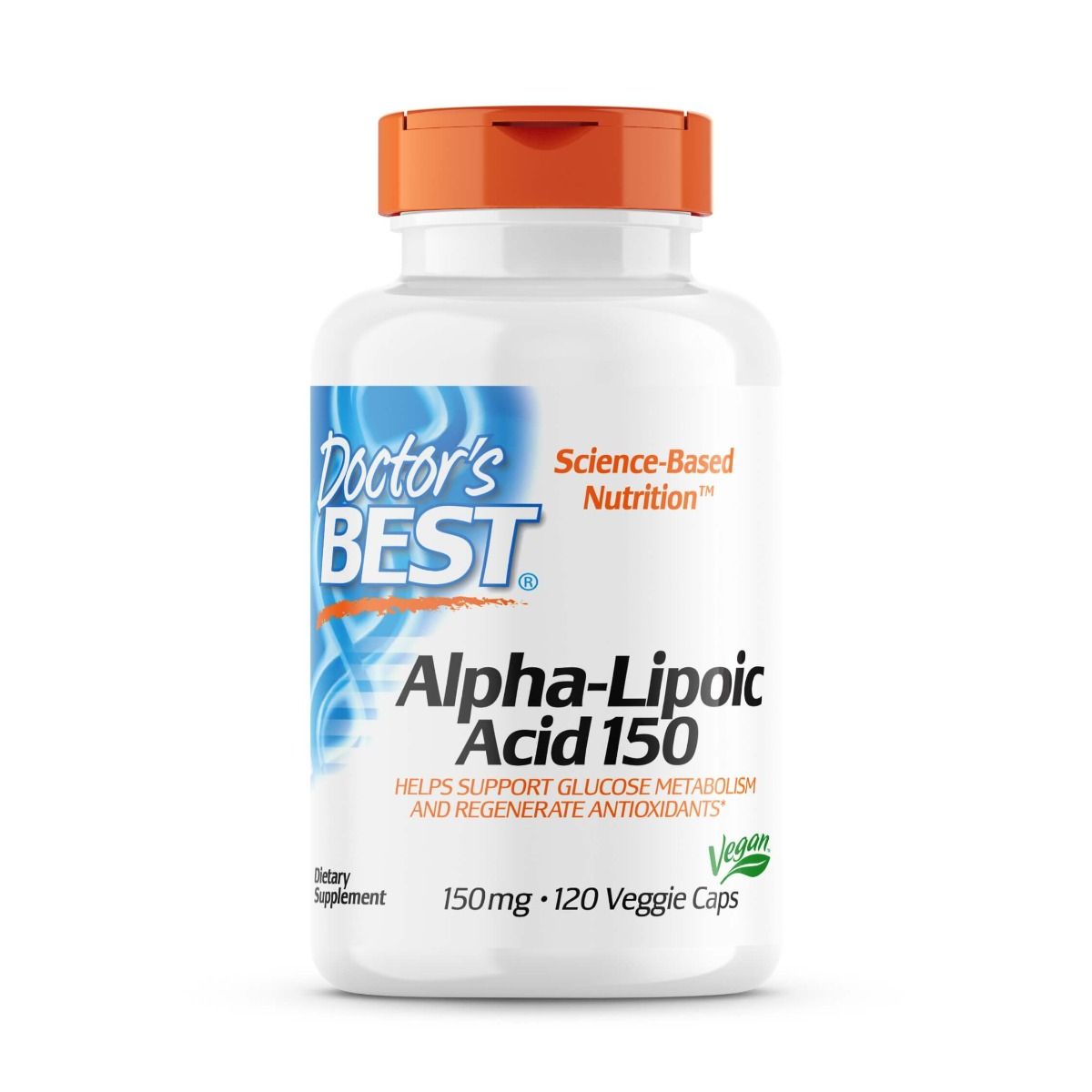 Doctor's Best Alpha Lipoic Acid 150mg - 120 Vegan Capsules for Antioxidant Support, Blood Sugar Control & Nerve Health - Perfect for Daily Wellness & Detox Supplement Routine