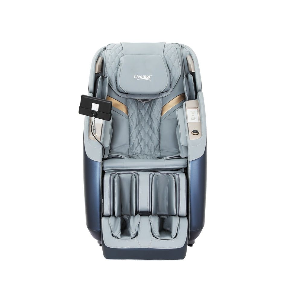 Livemor 4D Massage Chair with Double Core Mechanism - Full Body Electric Recliner for Home & Office Relaxation - Perfect for Stress Relief, Muscle Recovery, and Luxury Comfort