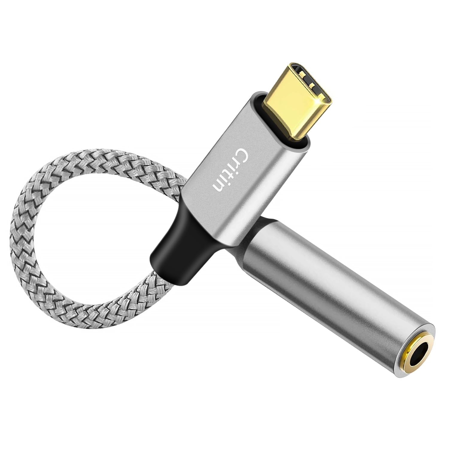 USB C to 3.5mm Headphone Jack Adapter - HiFi Audio Dongle Compatible with iPhone 16/15 Pro Max/Plus, Samsung Galaxy S24/S23, Huawei P60/P50 - Plug & Play Type C Aux Cable for Music, Gaming & Calls