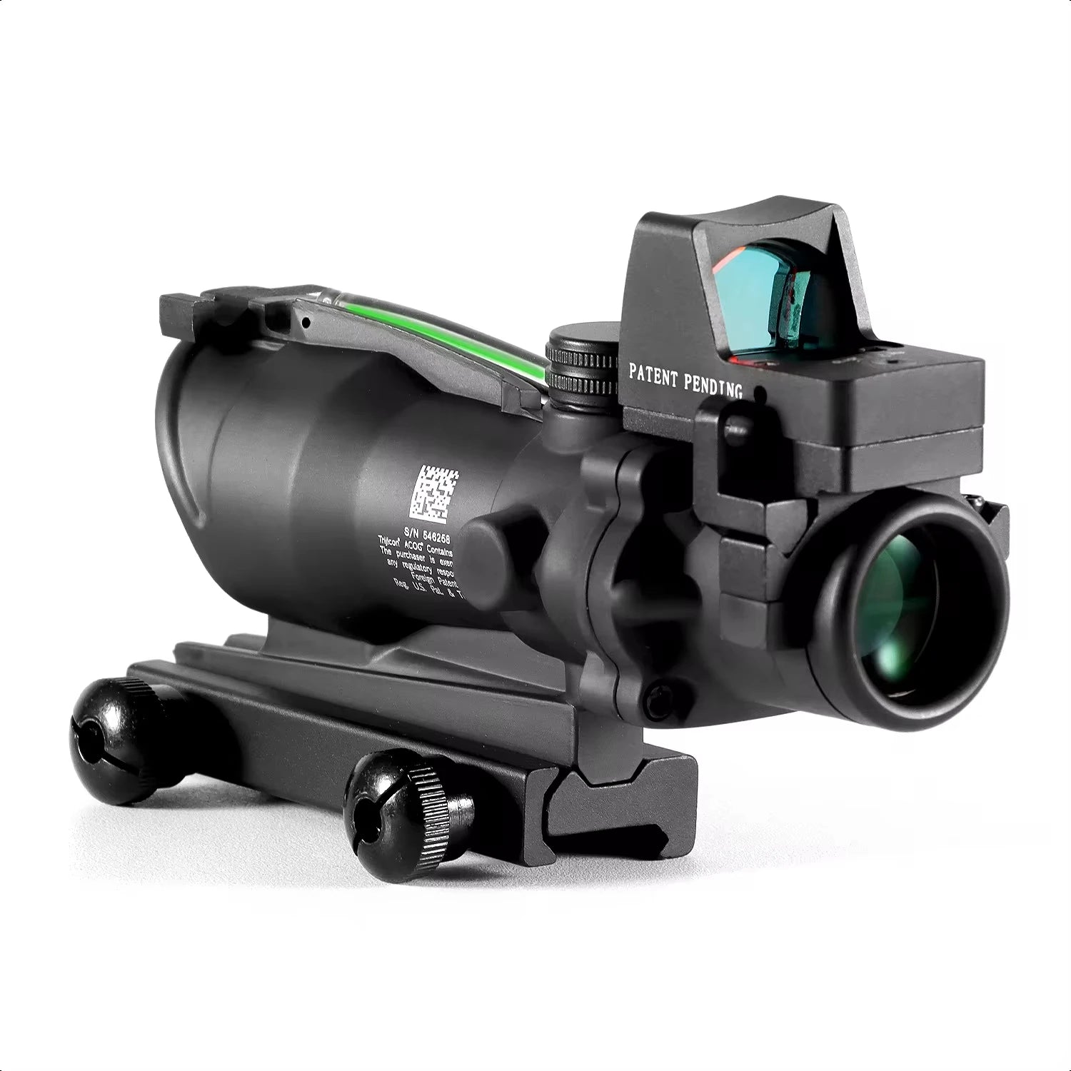 Adjustable 4x32 Red Dot Scope with 1x-4x Magnification | RMR Tactical Sight | 20mm Rail Mount | Compatible with Glock & Hunting Rifles | Perfect for Target Shooting, Hunting, and Tactical Training