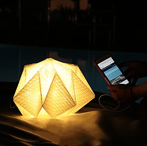 Portable Solar Lantern with Built-in Power Bank & Mobile Charger - Waterproof, Compact, Rechargeable - Perfect for Camping, Hiking, Backpacking & Emergency Power Outages