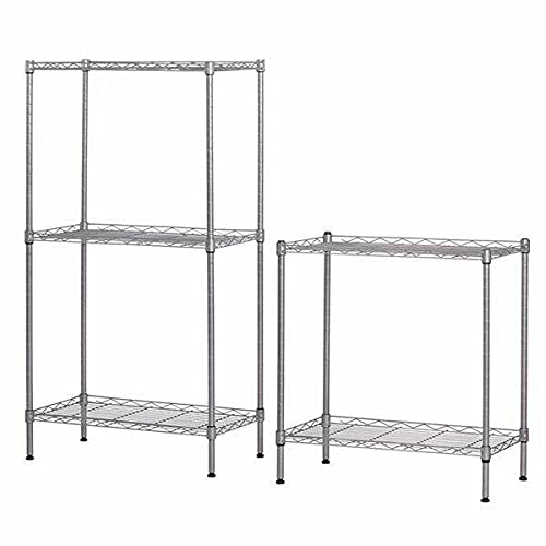 Heavy Duty 5-Tier Metal Wire Shelving Unit - Iron Utility Garage Storage Rack for Organizing Shoes, Books, Plants & More | Perfect for Garage, Closet, Office & Home Organization