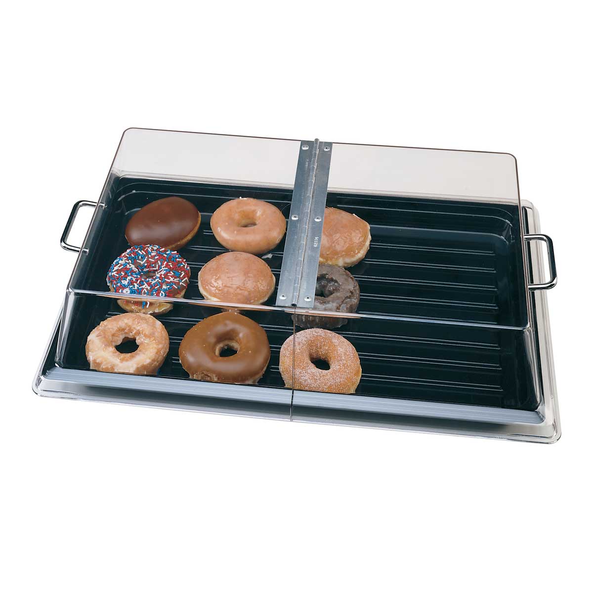 Cambro RD1220CWH135 Camwear Clear Display Cover with Hinged Lid - 12