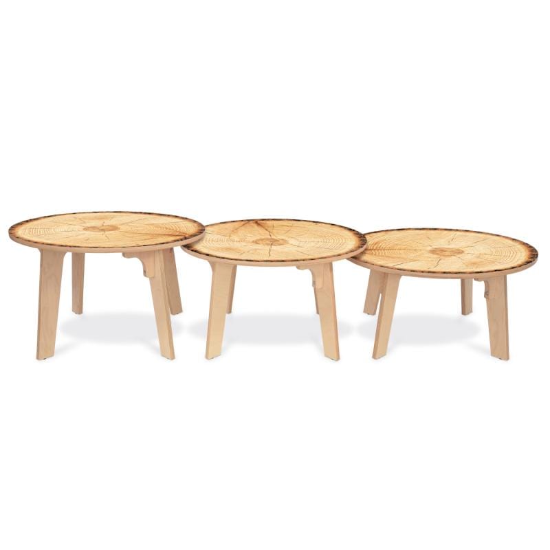 Live Edge Round Wood Table - 22
