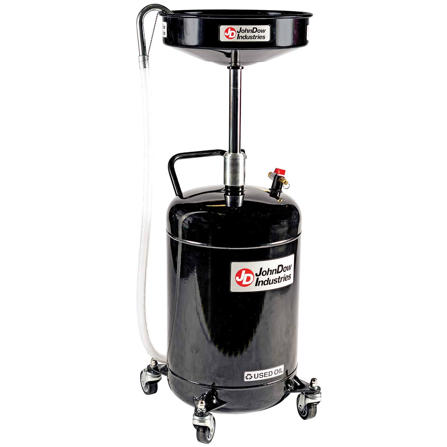 JohnDow Industries JDI-18DC 18 Gallon Portable Oil Drain with Self-Evacuating System - 16