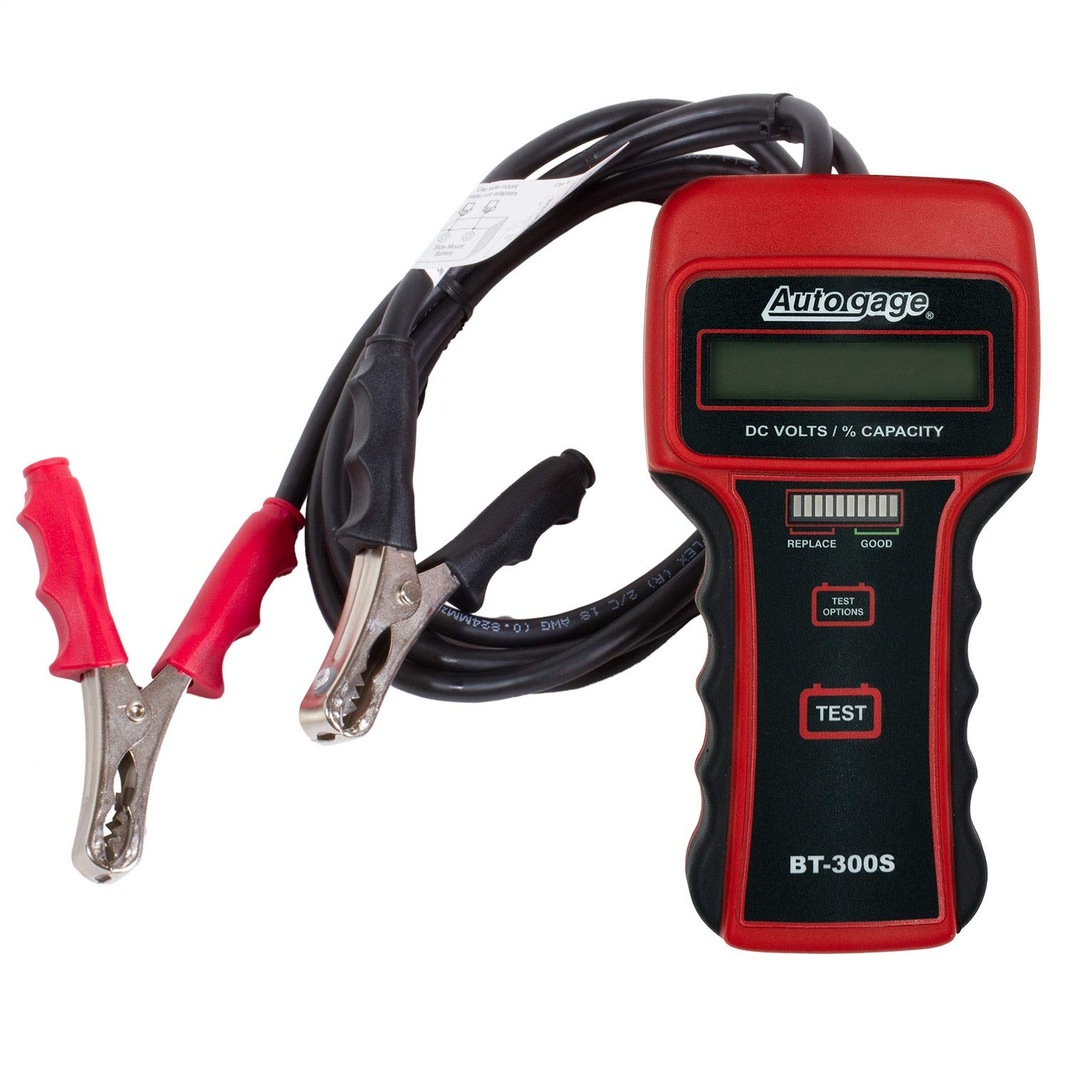 BT-300S 12V Battery Tester for Cars, Trucks & Motorcycles - Digital Auto Battery Voltage Analyzer & Health Monitor - Perfect for Home Garage, Road Trips & Vehicle Maintenance