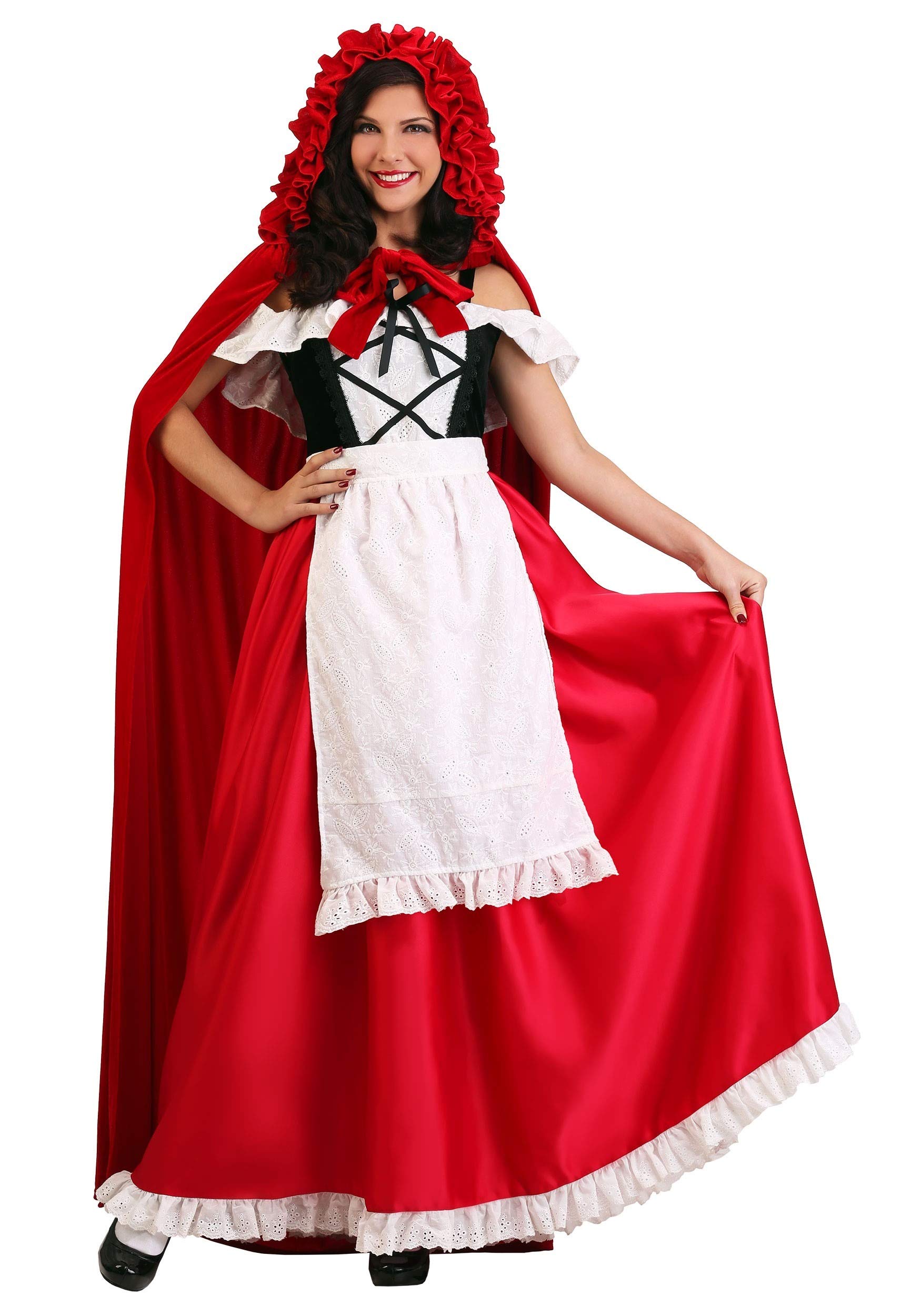 Deluxe Plus Size Red Riding Hood Costume for Women – Halloween, Cosplay, Fairy Tale Dress Up & Themed Parties