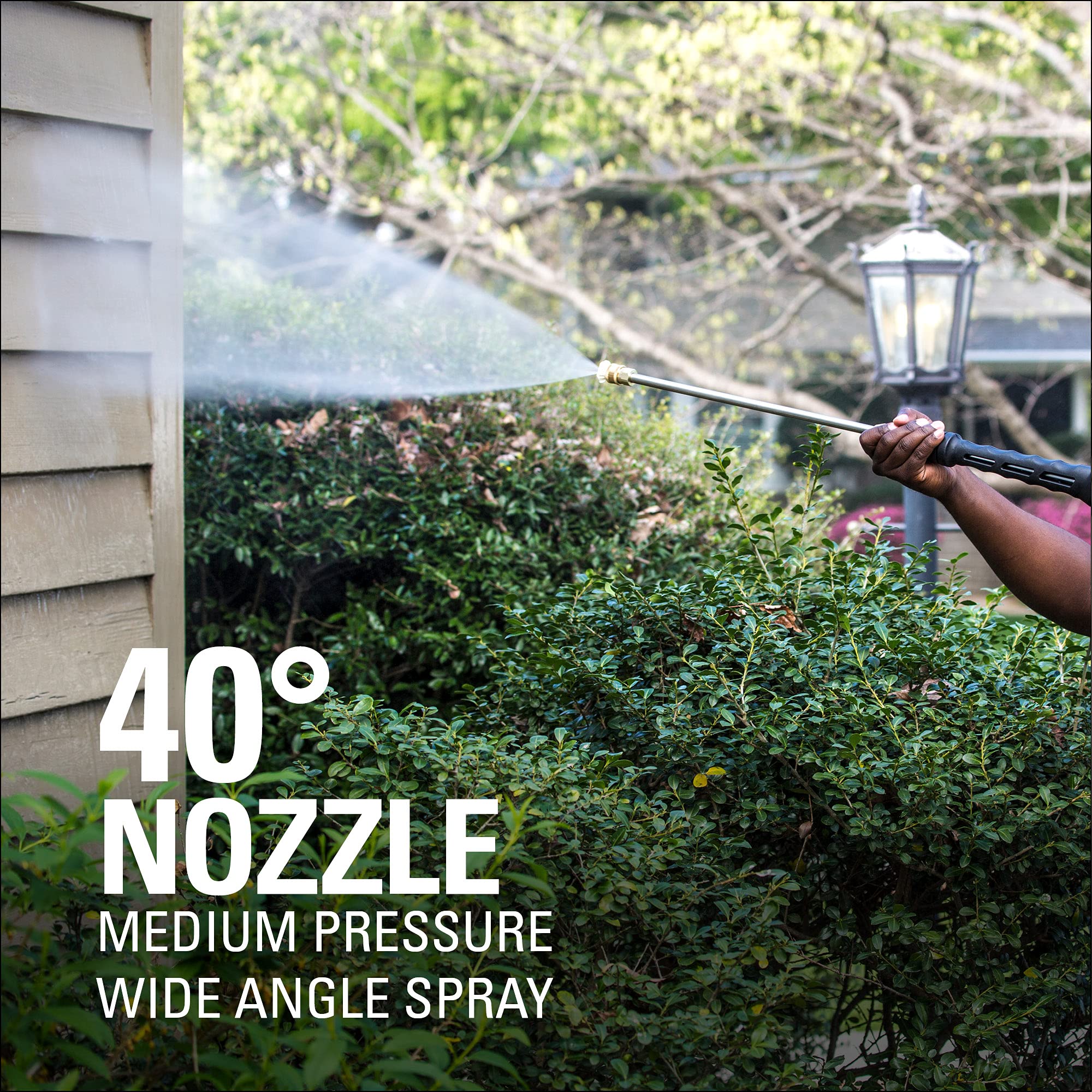 Greenworks 2000 PSI 13 Amp Electric Pressure Washer with Wheels, 20 FT Hose & 35 FT Power Cord - Perfect for Cleaning Cars, Fences, Patios, Driveways, Decks & Outdoor Surfaces