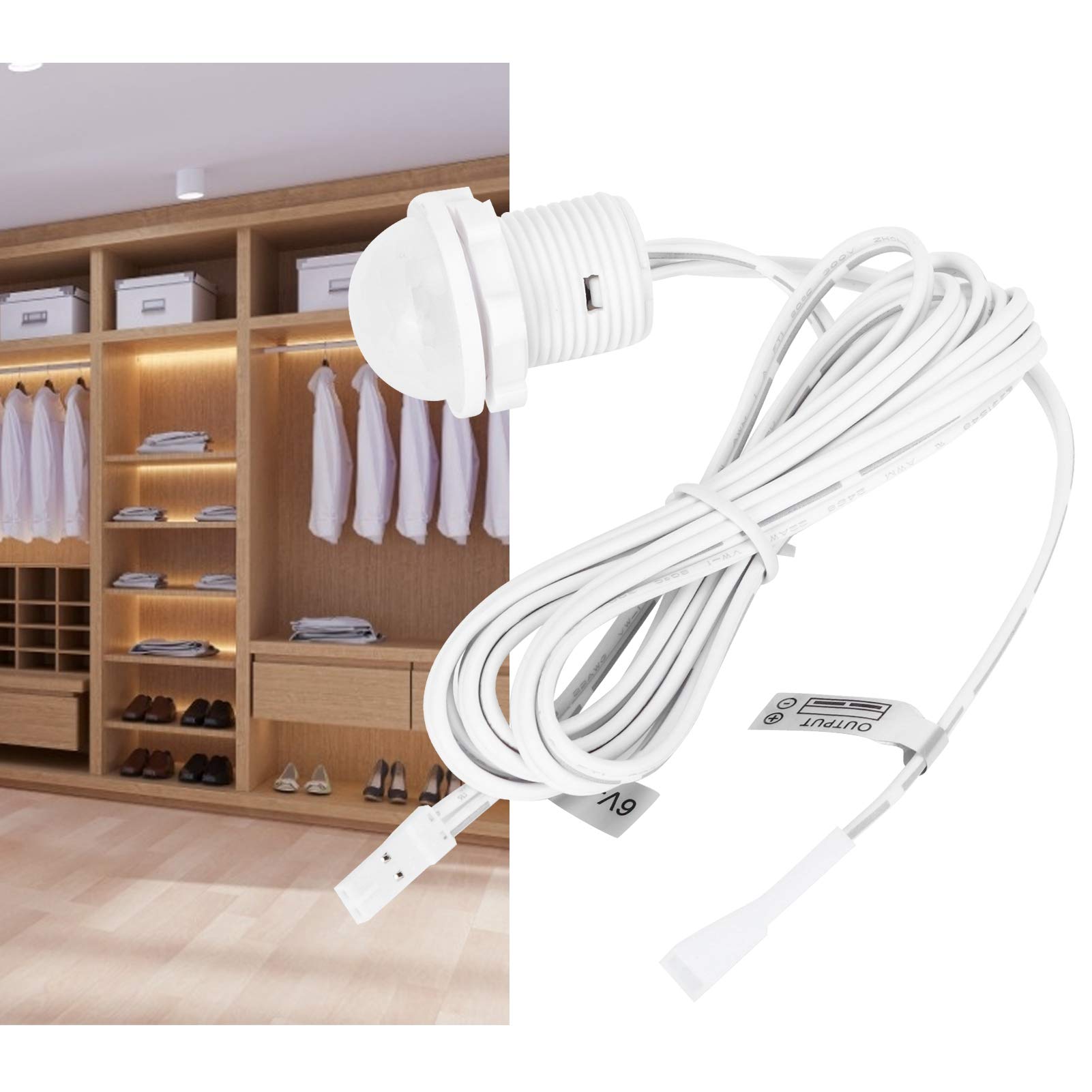 Infrared Motion Sensor Switch for LED Strip Lights - Automatic Induction for Wardrobe, Cabinet, and Closet Lighting | Energy-Efficient Smart Home Solution