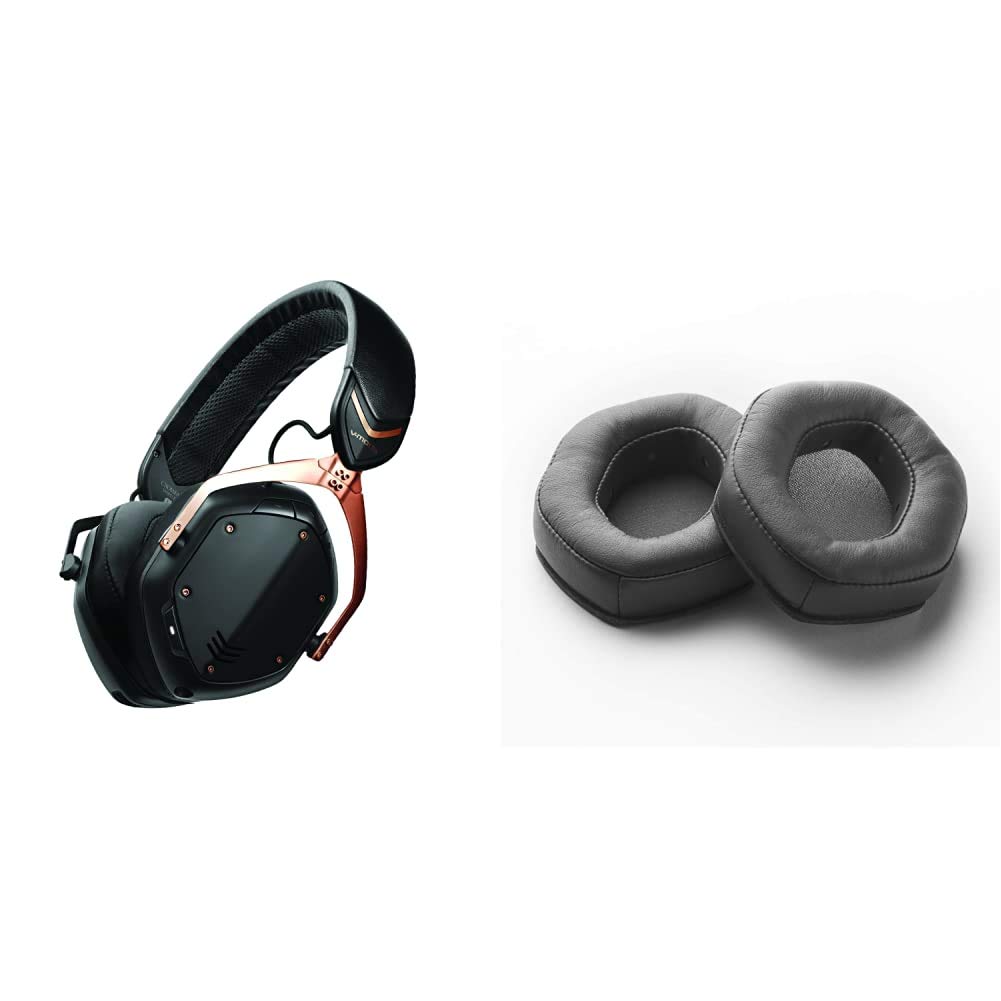 V-MODA Crossfade 2 Wireless Over-Ear Headphones - Rose Gold with XL Cushions, Noise Cancelling Bluetooth Headphones for Music & Gaming - Premium Comfort for Long Listening Sessions
