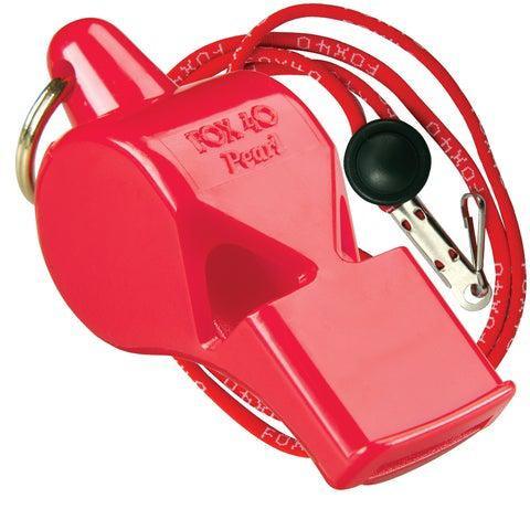 Fox 40 Pearl Safety Whistle with Lanyard - Loud Emergency Whistle for Sports, Coaching, Lifeguards & Outdoor Activities