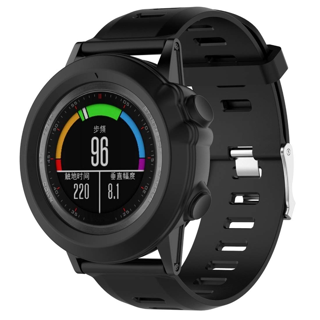 Durable Silicone Protective Case for Garmin Fenix 3 Smartwatch - Shockproof & Scratch-Resistant Watch Cover Accessories - Perfect for Running, Hiking & Outdoor Sports