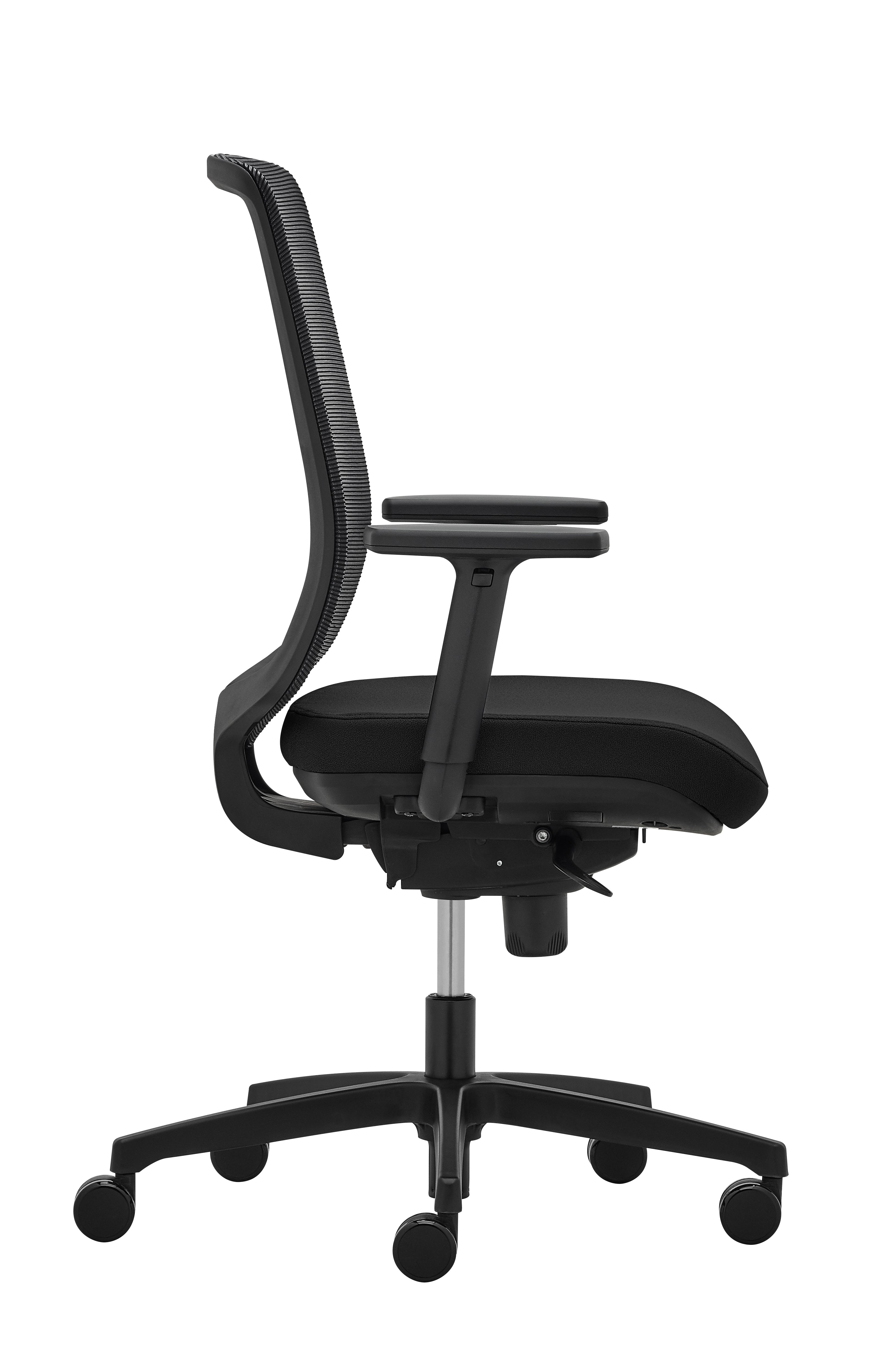 Ergonomic Office Chair with Mid Back Support - ADAPT TASK by Eurotech - Perfect for Home Office, Gaming & Computer Workstations