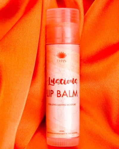 Ojas Luscious Lip Balm - Moisturizing & Nourishing Lip Care for Dry Lips - Perfect for Daily Hydration & Nighttime Repair | Beauty & Skincare Essential