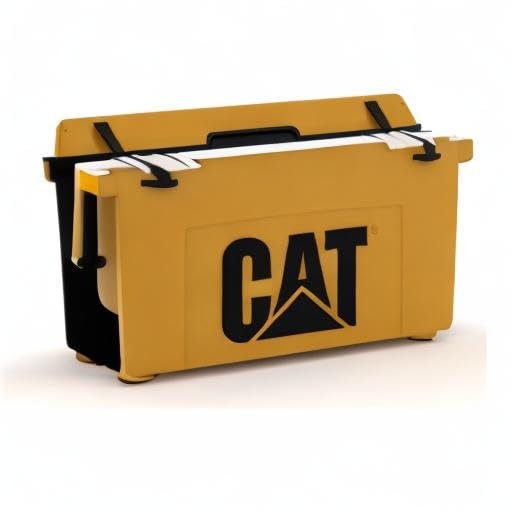 Cat Yellow 55 Quart Hard Cooler for Camping & Outdoor Adventures