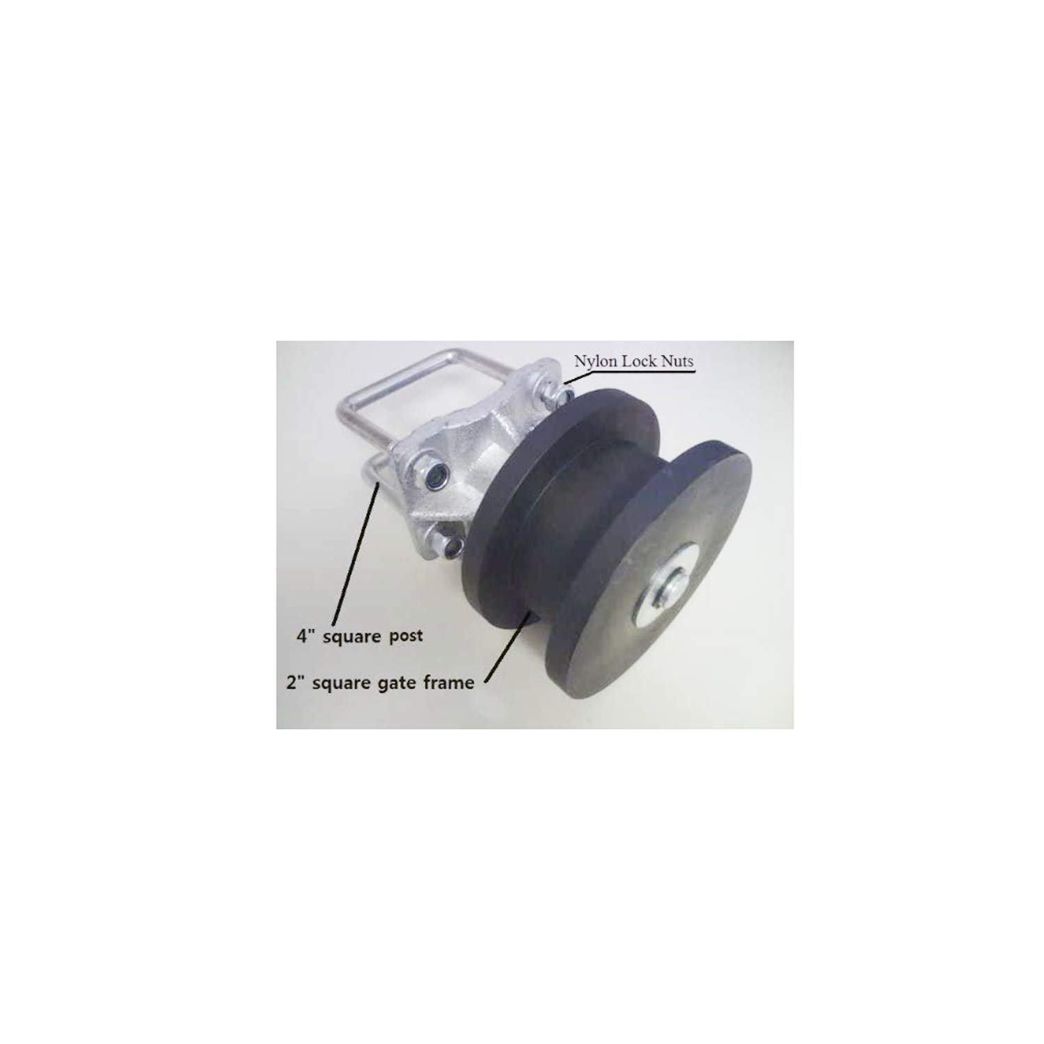 Heavy Duty Cantilever Gate Wheels - Set of 4 for Smooth Sliding Gate Operation | Perfect for Driveway, Farm, and Industrial Fence Gates