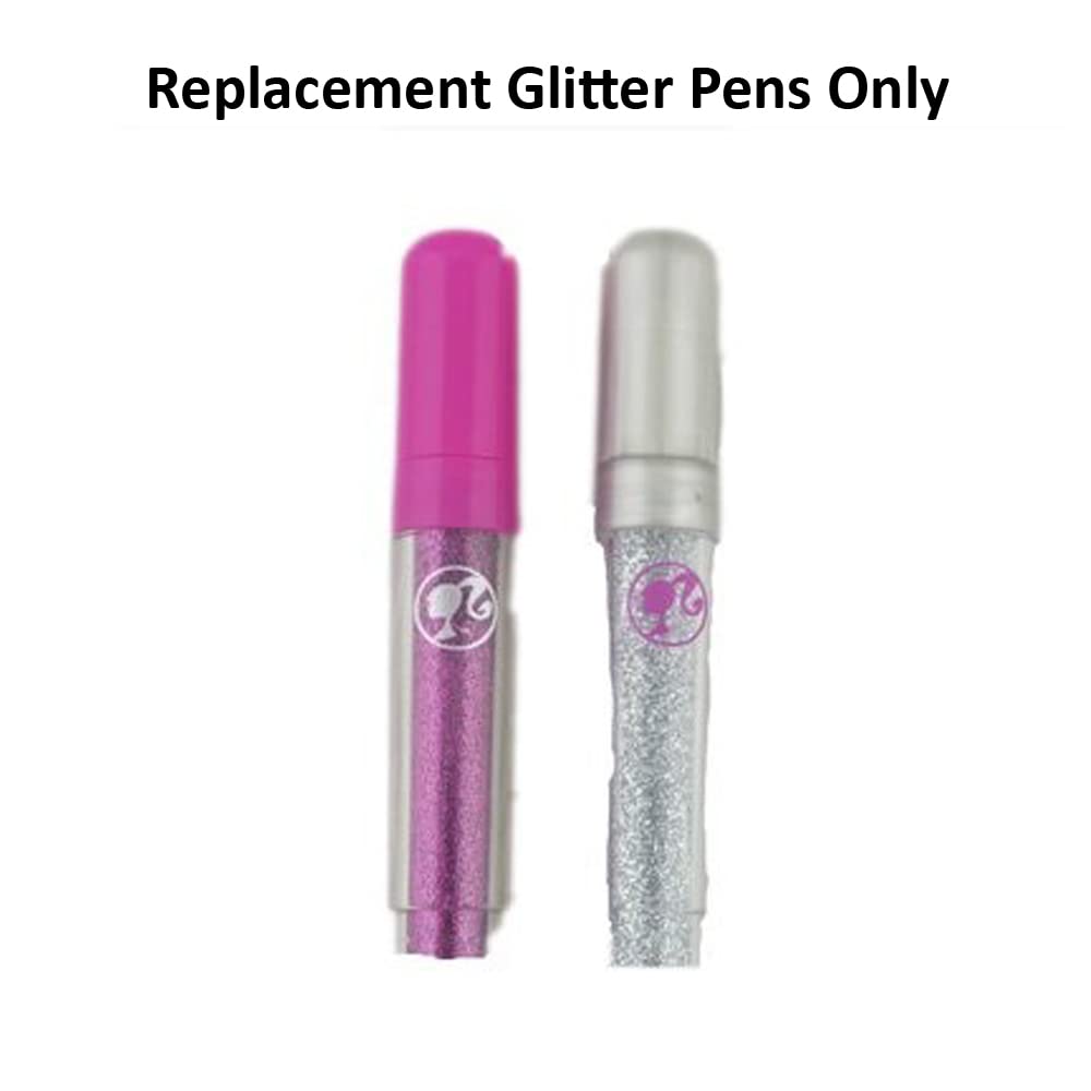 Barbie Sparkle Studio Replacement Glitter Pens (CCN12) - Perfect for DIY Doll Accessories & Creative Arts & Crafts Projects