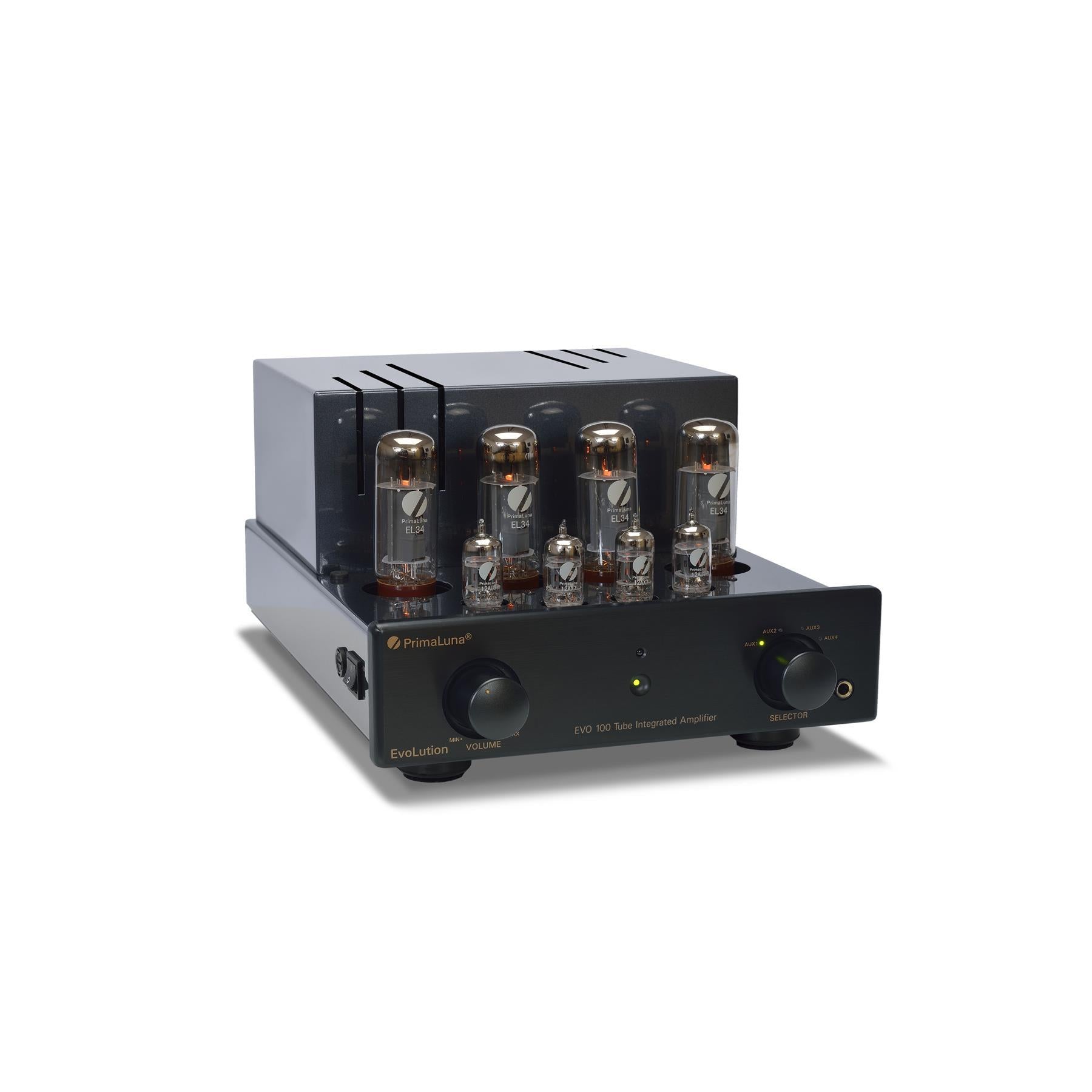 PrimaLuna EVO 100 Integrated Tube Amplifier - High-End Vacuum Tube Stereo Amp for Audiophiles | Perfect for Home Theater & Music Listening Rooms