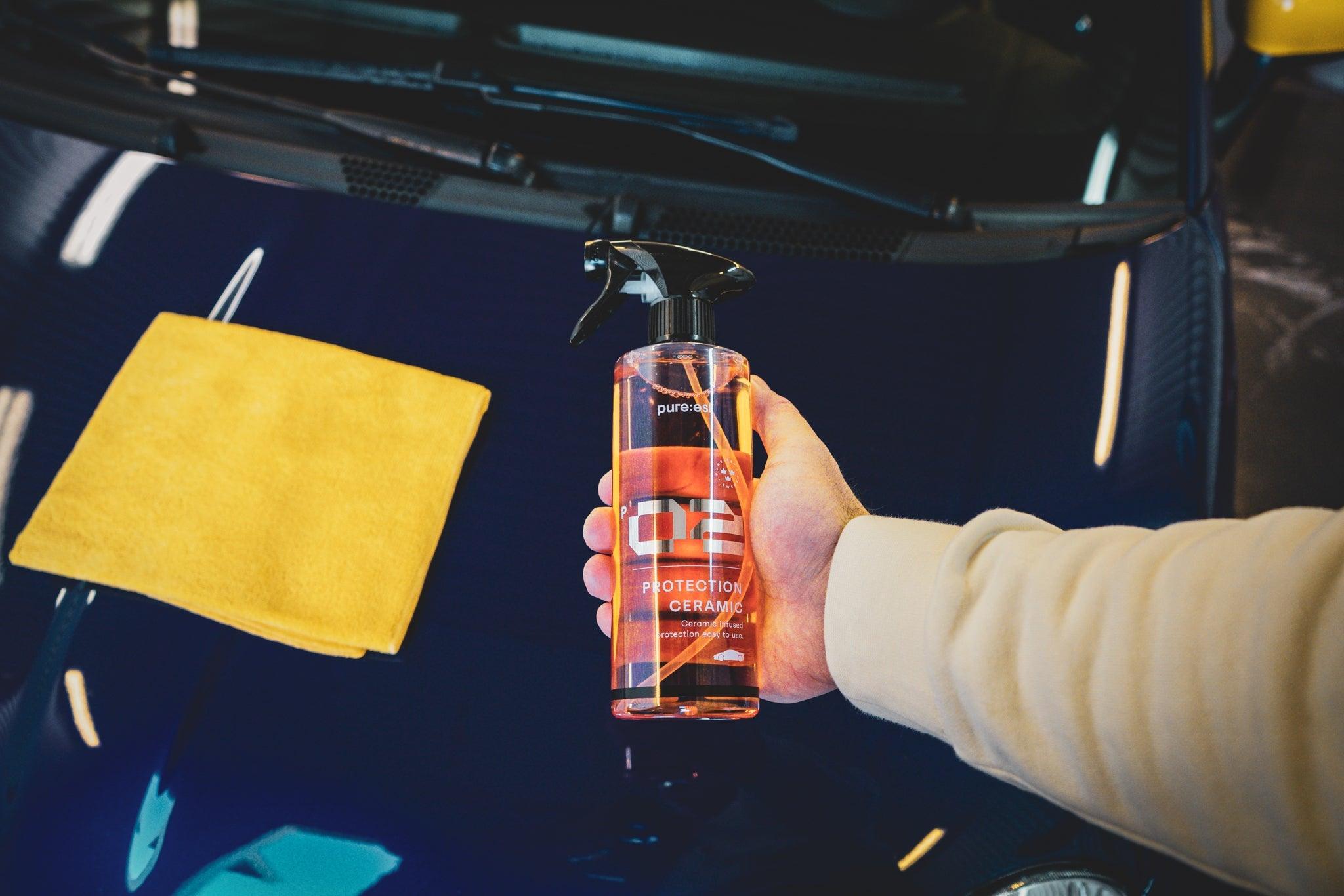 PURE:EST P2 Ceramic Infused Spray Sealant - High Gloss Car Paint Protection & Long Lasting Shine for Cars, Trucks & Motorcycles - Perfect for Detailing, Showroom Finish & UV Protection