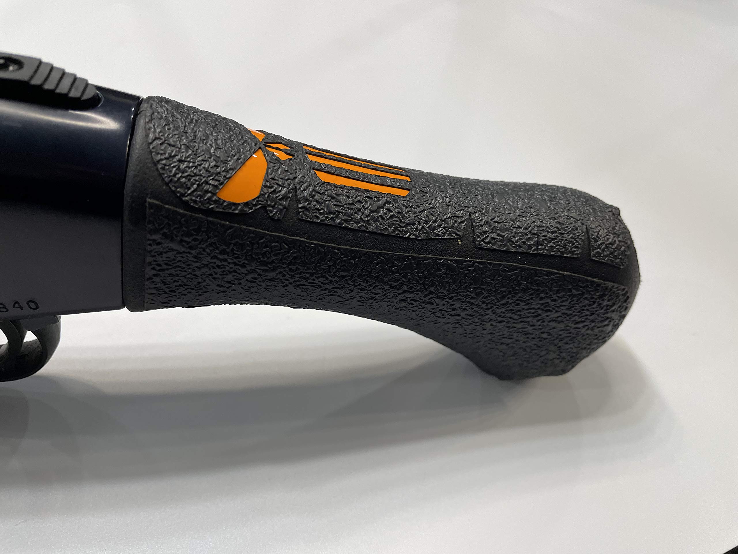 Shockwave Skull Grip Tape Enhancement with Orange Insert - Non-Slip Handleitgrips for Firearms, Tactical Gear & Outdoor Activities