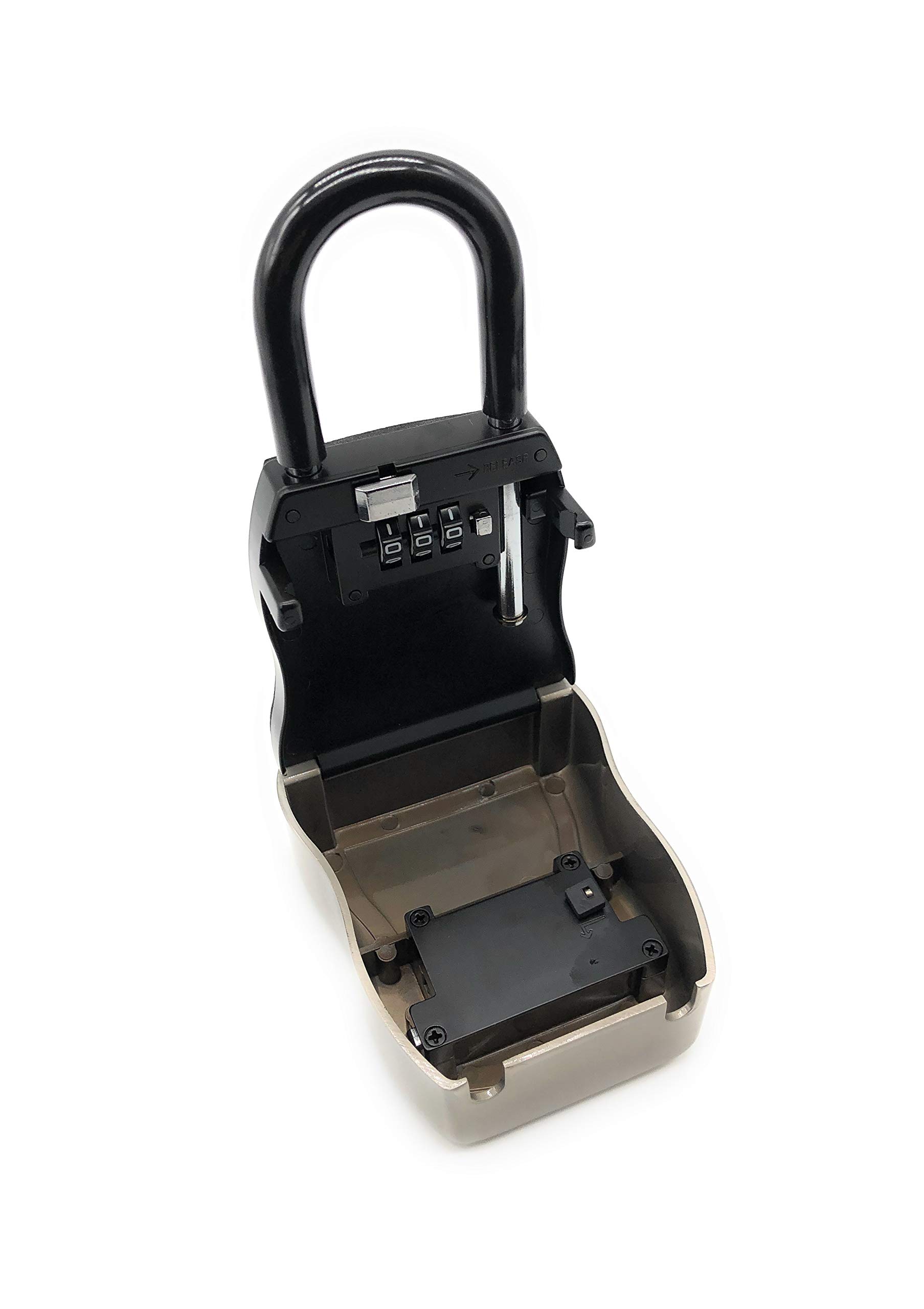 Secure Key Lock Box with Dual Combination Locks for Latch & Shackle | Spacious Key Storage Compartment | Vault Locks 5500 | Ideal for Home, Office & Vacation Rental Key Management
