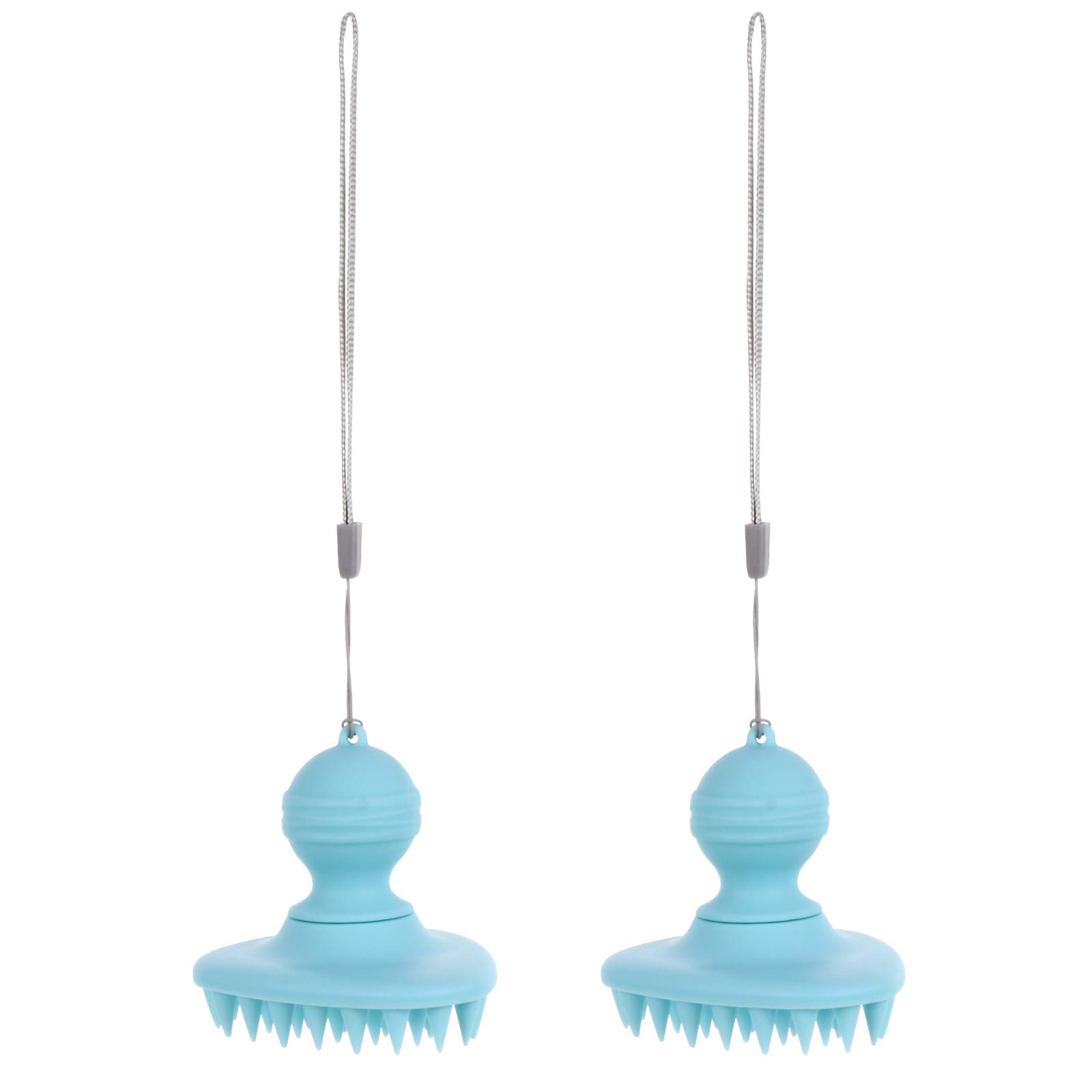 2Pcs Silicone Scalp Massager Brush - Hair Washing & Head Massage Tool for Relaxation, Stress Relief & Improved Circulation - Perfect for Shower, Bath & Home Spa Use