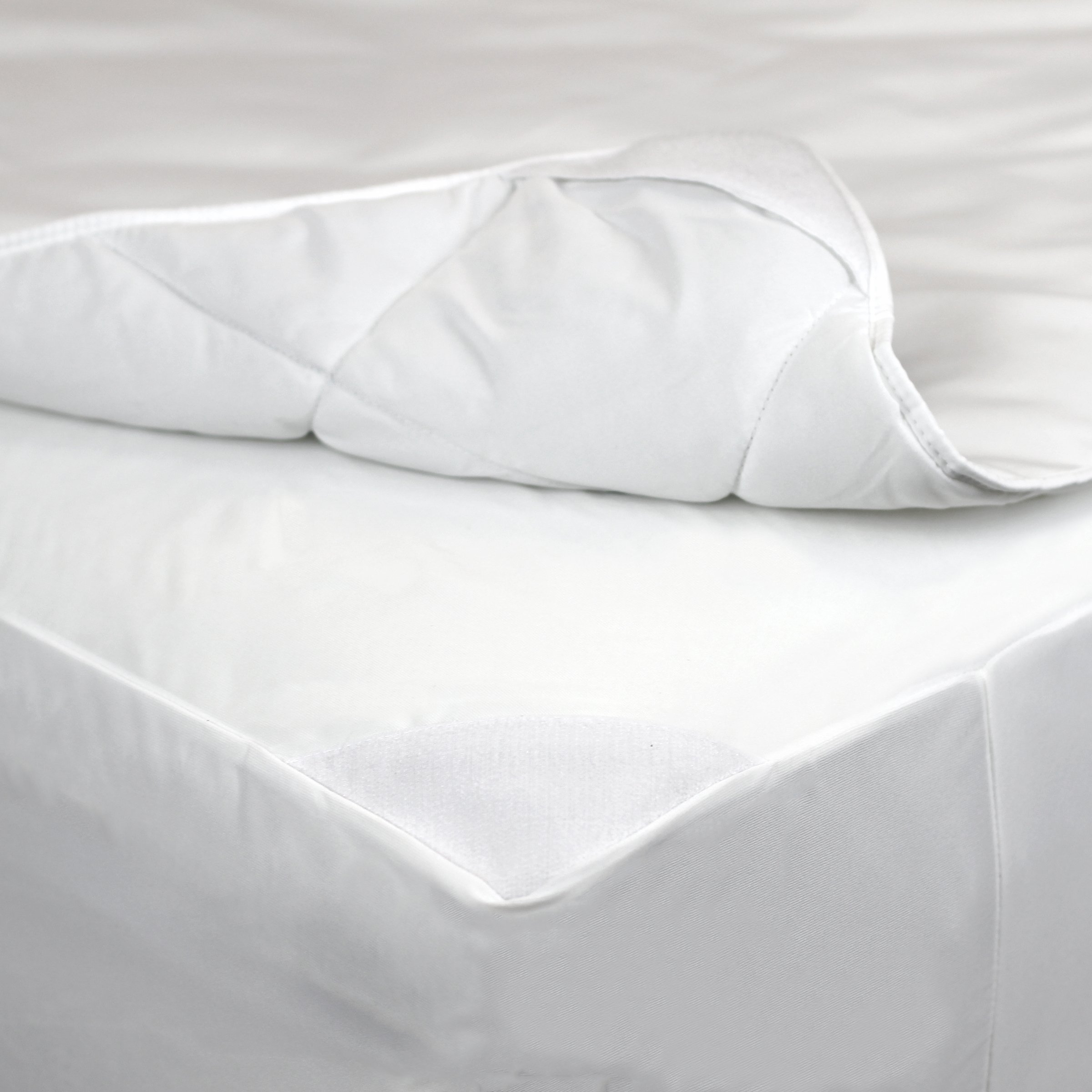 AllerEase 2-in-1 Hypoallergenic Mattress Pad with Removable Top - Twin XL Size, Hot Water Washable for Dust Mite Protection - Perfect for Dorm Beds, Guest Rooms & Allergy Relief