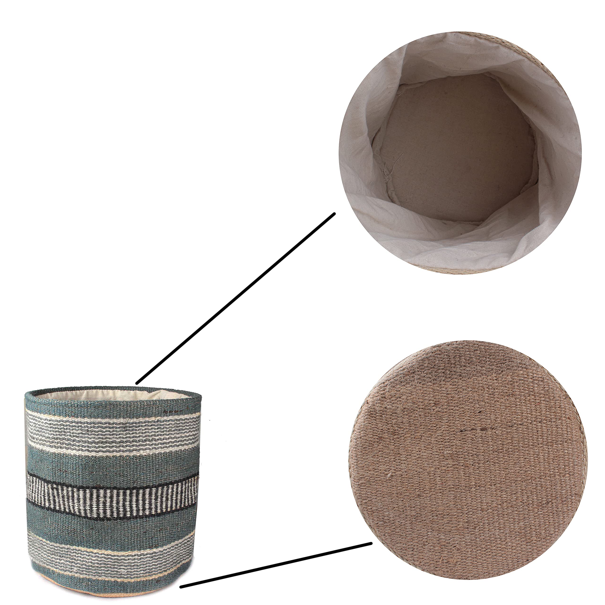 Modern Woven Planter Basket for 10