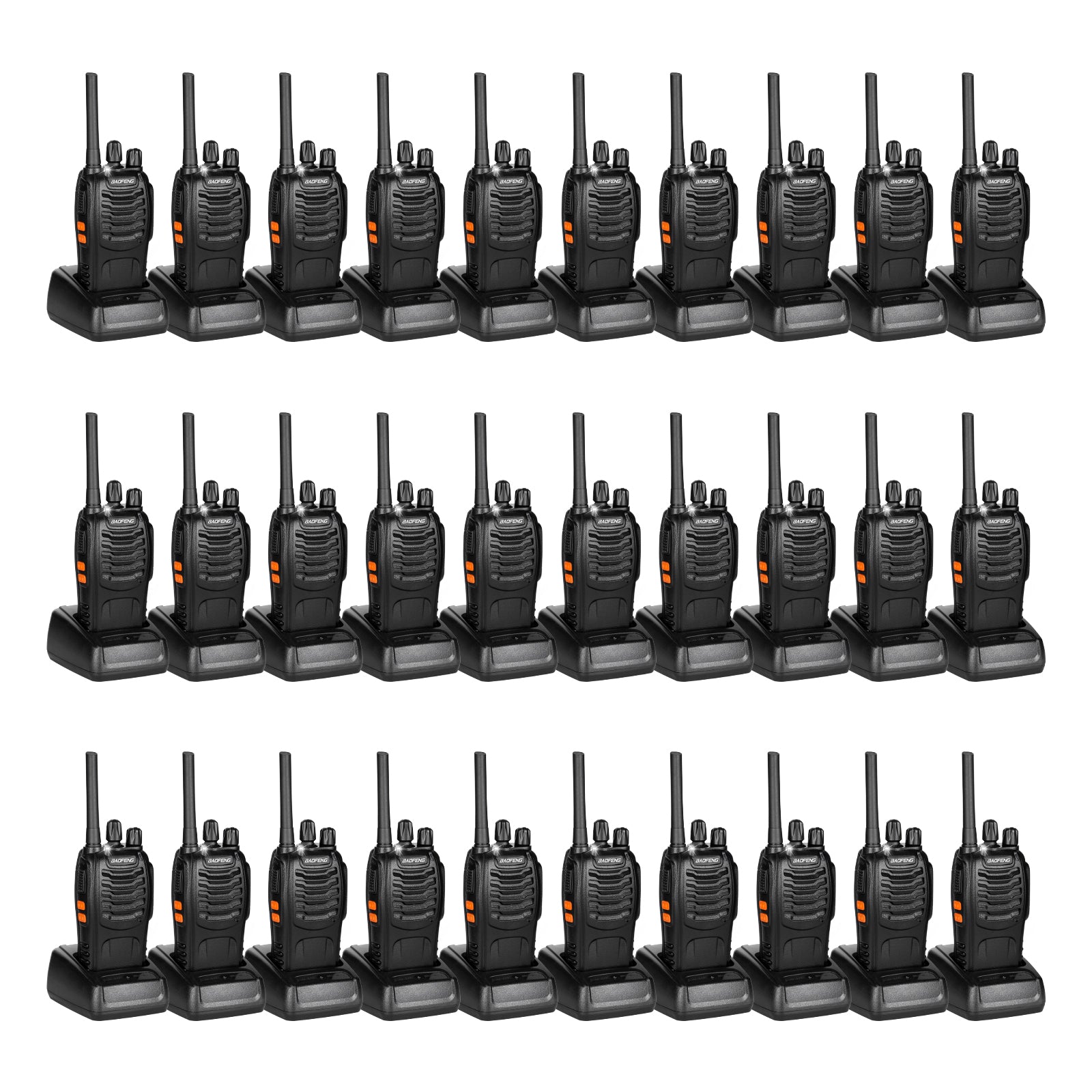 TD V2 2W FRS Two-Way Radios - License Free Walkie Talkies (10 Pack, 20 Pack, 30 Pack) for Outdoor Adventures, Camping, Hiking & Emergency Communication