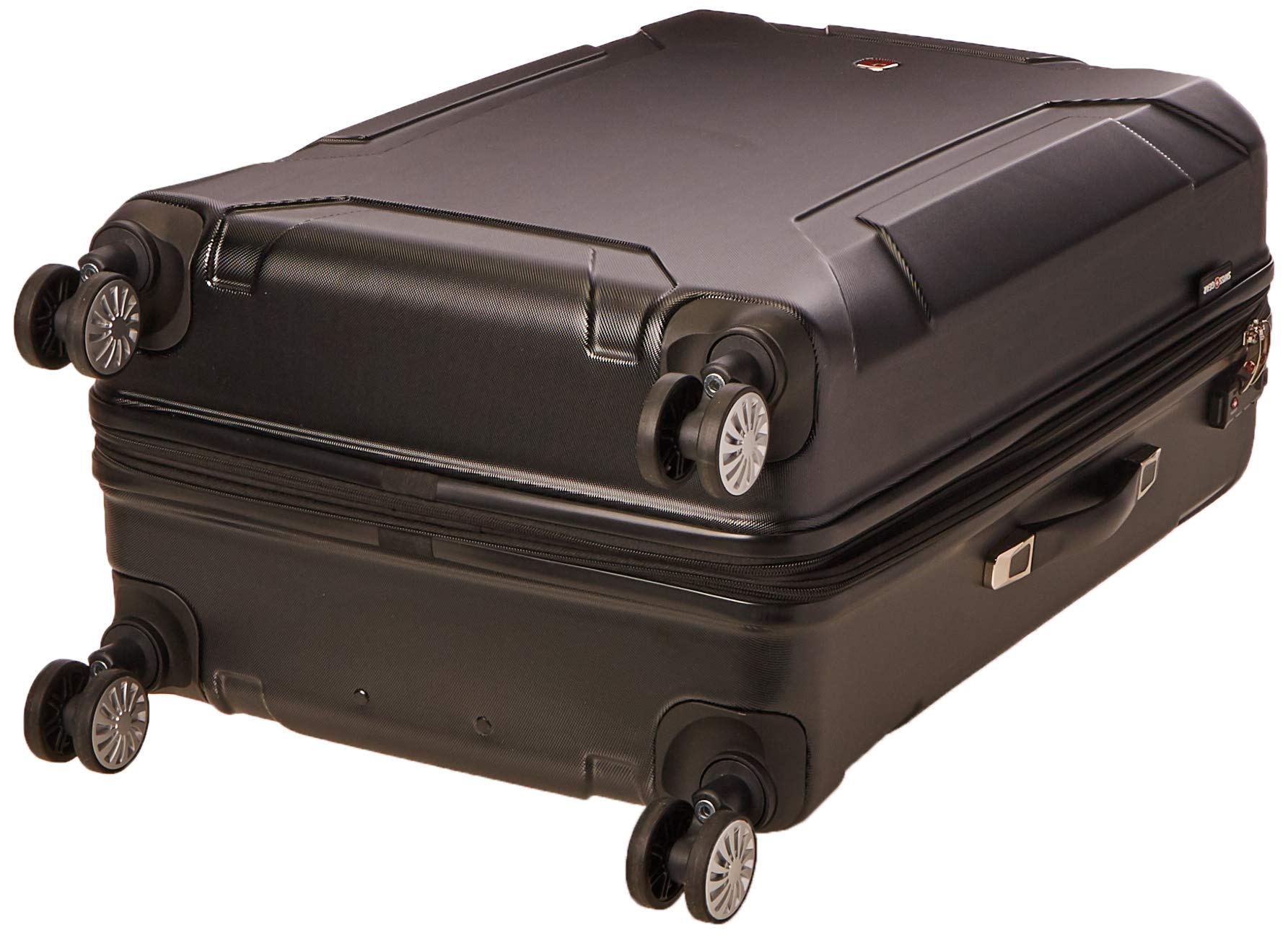 SwissGear Annex Hardside Expandable Luggage Set with 360° Spinner Wheels - 2-Piece (19/28 Inch) Black Carry-On Suitcase for Business Travel & Vacation