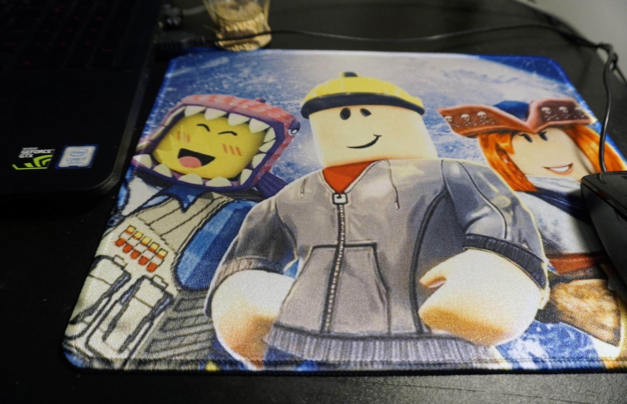 Custom Roblox Gaming Mouse Pad - 12x10 Inches Cute Anime Design Non-Slip Mouse Mat for Kids | Perfect for PC, Laptop, Gaming Setup & School Work