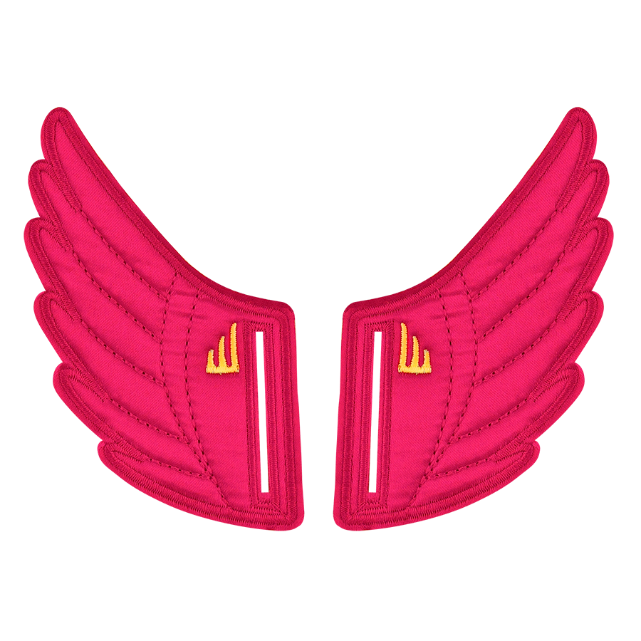 SHWINGS Fuchsia Velcro Wings for Kids - Adjustable Fairy Wings Costume Accessories for Dress Up, Halloween, Cosplay & Birthday Parties