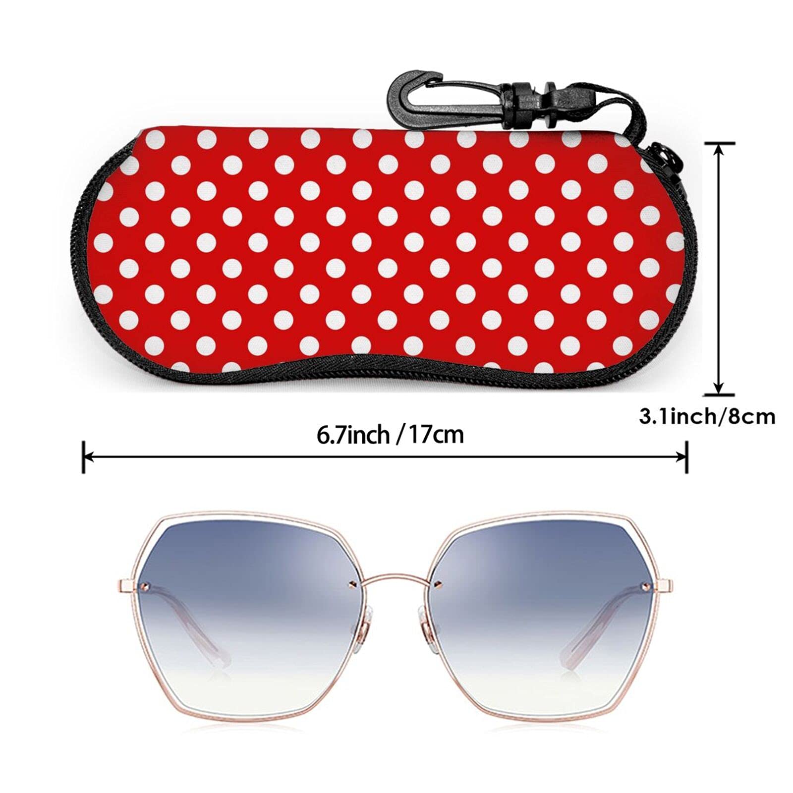Stylish Soft Sunglasses Case with Belt Clip - Portable Travel Eyeglass Pouch for Women & Men | Perfect for Outdoor Activities, Travel, and Daily Protection