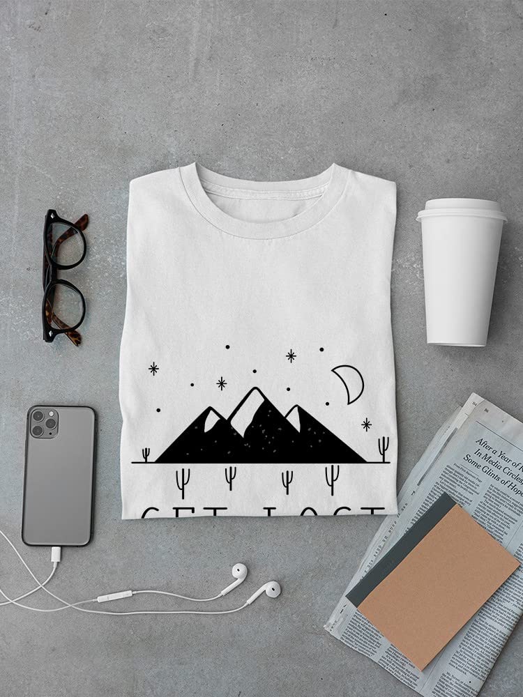 Lost Mountains Graphic Print Men's T-Shirt - Casual Streetwear for Outdoor Adventures & Urban Style