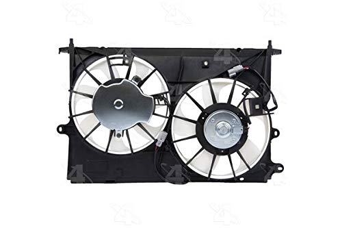 Four Seasons 76224 Radiator Condenser Fan Motor Assembly - Replacement for Car Cooling System - Perfect for AC Repair & Engine Overheating Prevention