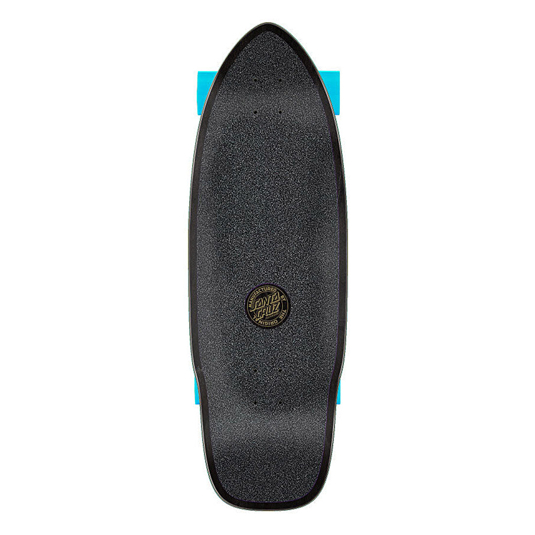 Santa Cruz Wave Dot Cut Back Carver Surf Skateboard 9.75 Inch - Perfect for Surf Training, Skatepark Riding & Cruising Streets