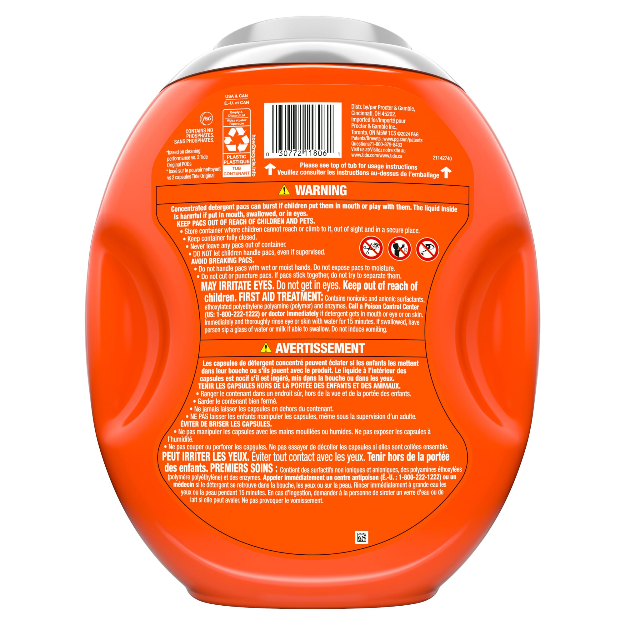 Tide Power PODs 2-in-1 Laundry Detergent Pacs with Downy Soft Boosters | April Fresh Scent | 45 Count | Long-Lasting Freshness | Perfect for HE Washers, Gym Clothes & Family Laundry