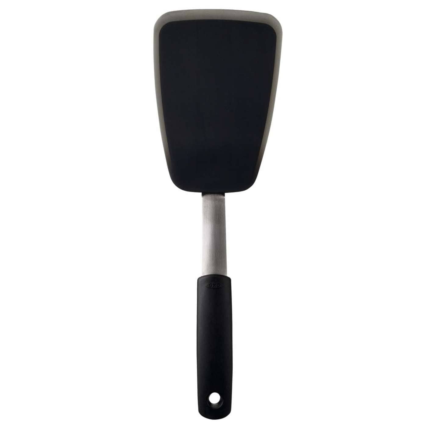 OXO Large Flexible Silicone Turner Spatula - Heat Resistant Kitchen Utensil for Flipping Pancakes, Burgers & Eggs - Non-Stick Safe for Pans & Grills - Perfect for Cooking, Baking & BBQ