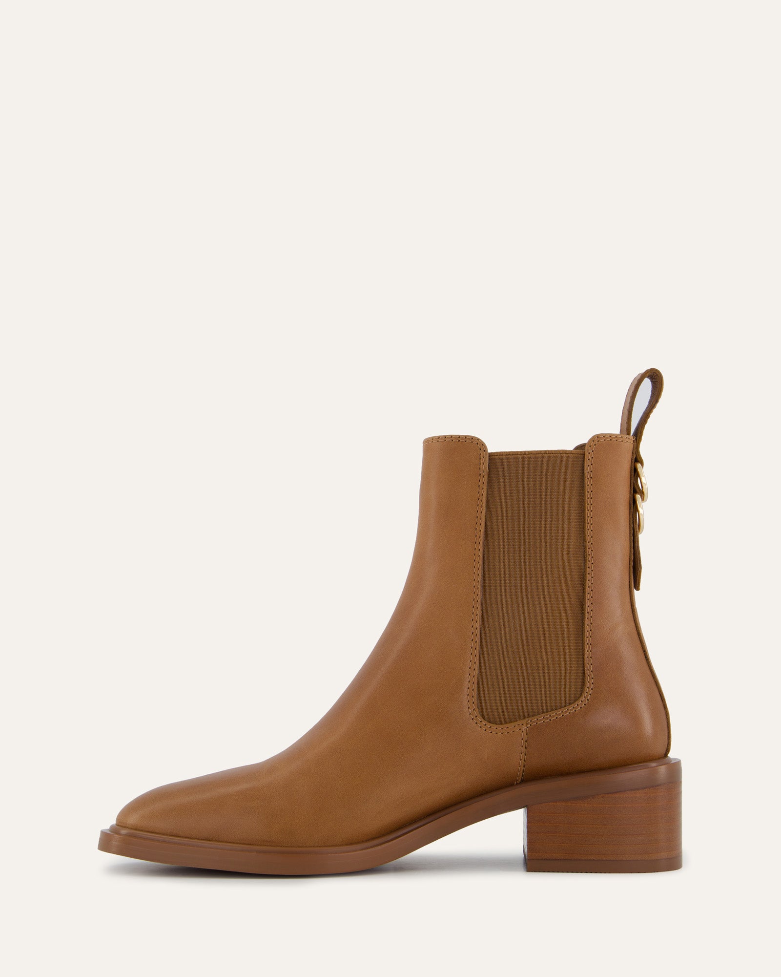 MONA FLAT ANKLE BOOTS - Genuine Leather in True Tan | Comfortable Women's Casual Shoes for Everyday Wear, Office & Date Night Outfits