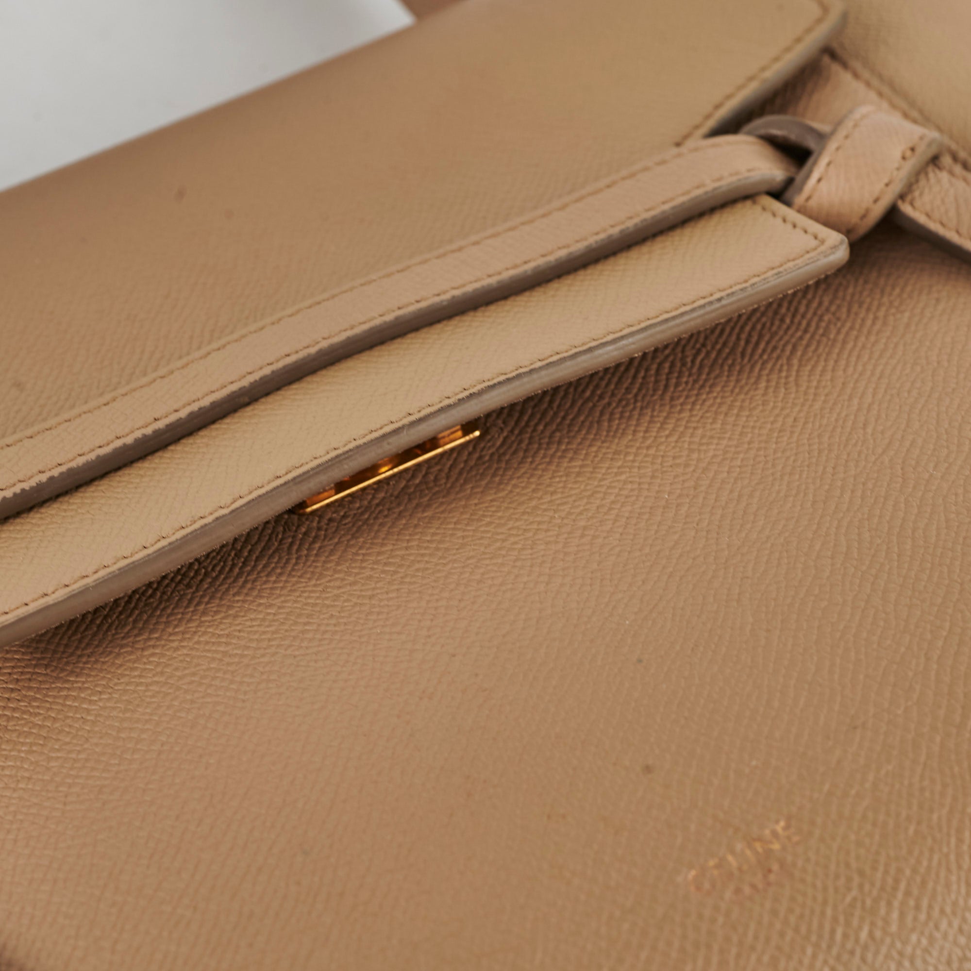 Celine Micro Belt Bag in Beige | Luxury Crossbody Handbag for Women | Perfect for Work, Travel & Everyday Use