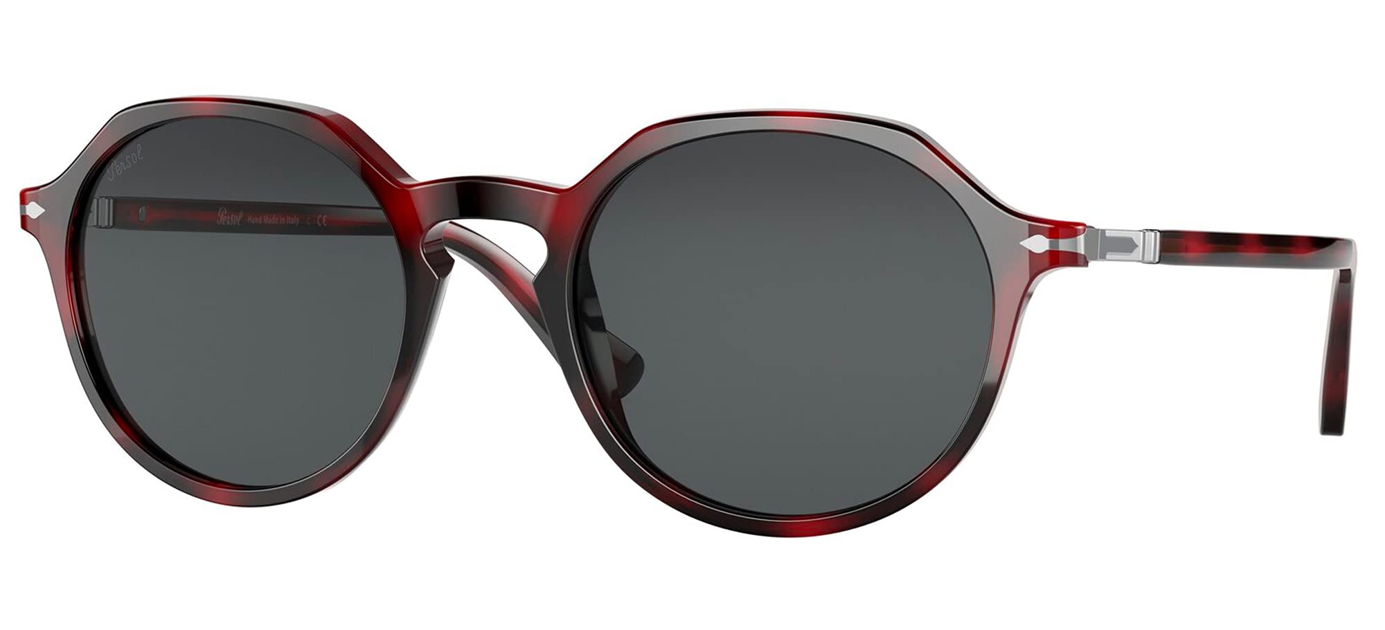 Persol PO3255S Square Sunglasses for Men & Women - Classic UV Protection Polarized Lenses - Perfect for Driving, Travel & Outdoor Activities